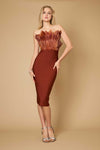 Bodycon Bandage Short Feather Formal