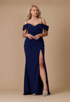 Long Formal Off The Shoulder Wrap Evening Dress Wholesale