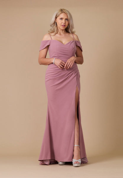Long Formal Off The Shoulder Wrap Evening Dress Wholesale