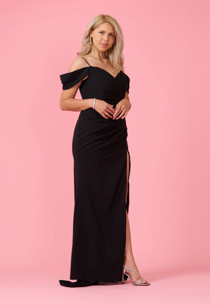 Long Formal Off The Shoulder Wrap Evening Dress Wholesale
