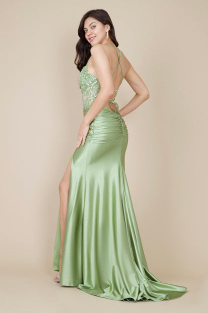Open Back Floor Length Sexy Formal Prom Dress