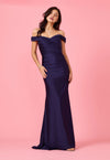 Floor Length Stretch Formal Off Shoulder Dress