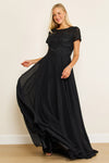 Mini Sleeve Formal Mother of the Bride Dress