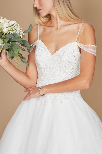 Wedding Dresses Plus Size Long Off Shoulder Wedding Gown Off White
