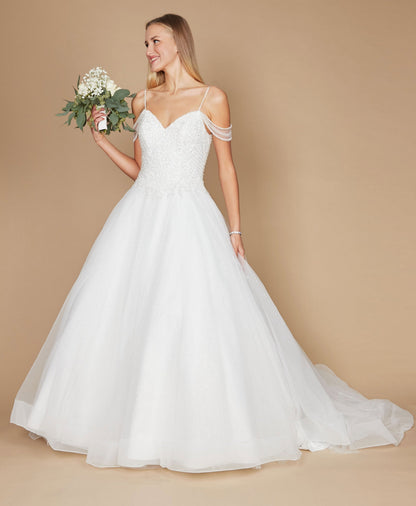 Wedding Dresses Plus Size Long Off Shoulder Wedding Gown Off White