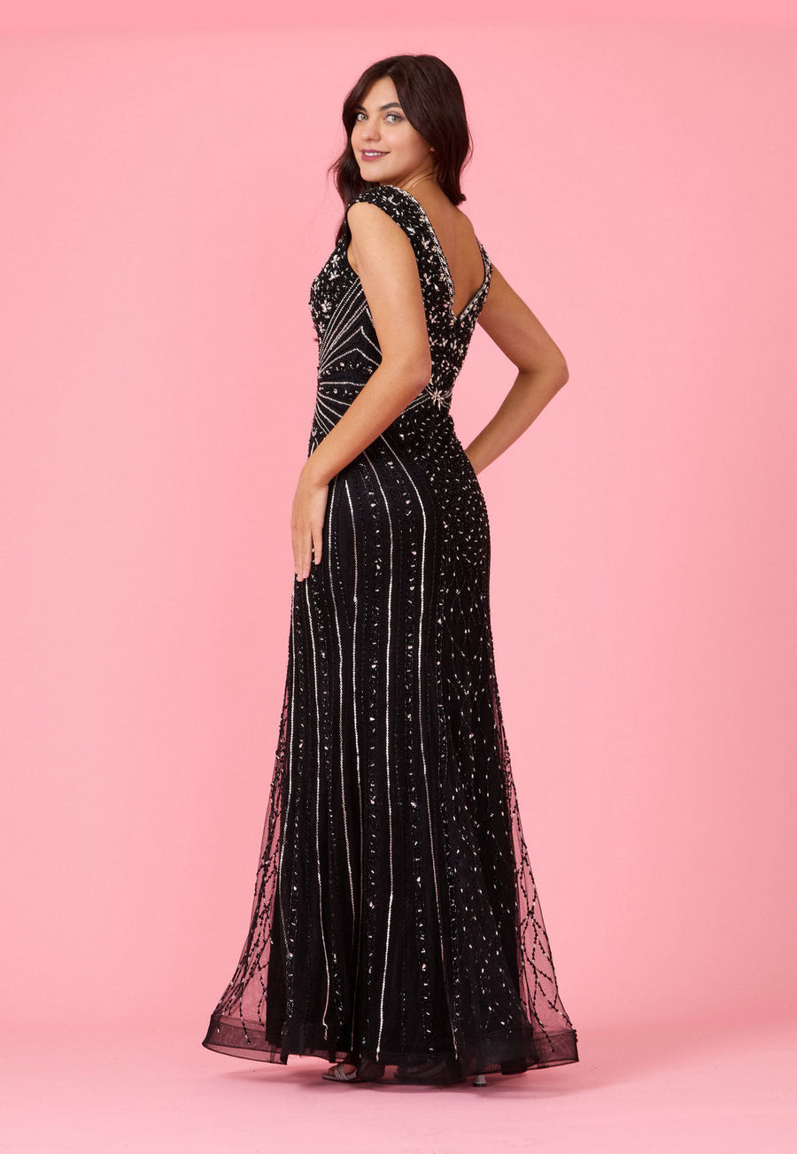 Fully Embellished Long Couture Formal Evening Dress