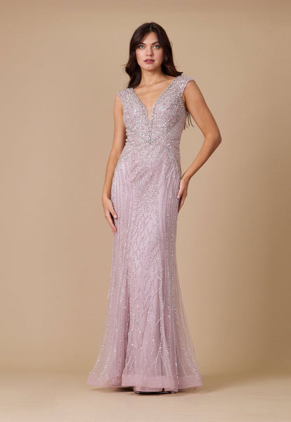 Fully Embellished Long Couture Formal Evening Dress