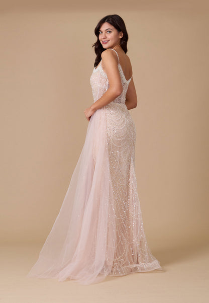 Corset Hand Beaded Couture Formal Dress