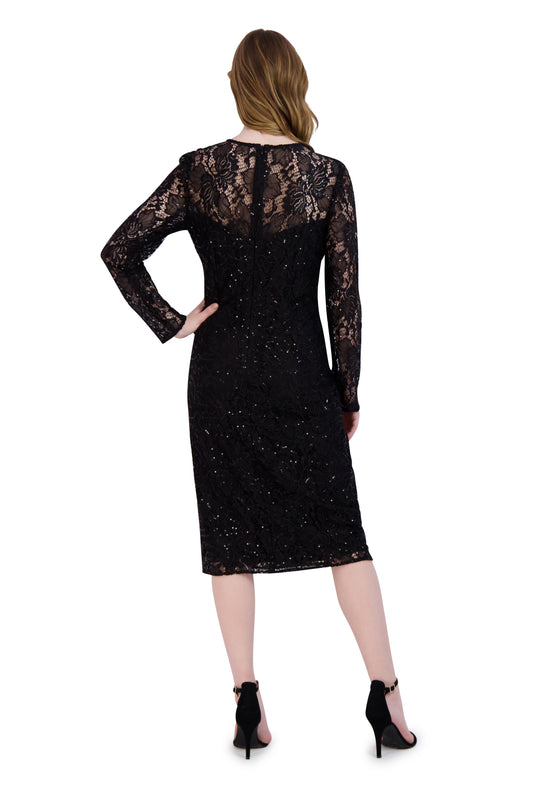 Donna Ricco DR52729 Black back view
