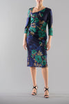 Donna Ricco DR53009 Navy Multi front view