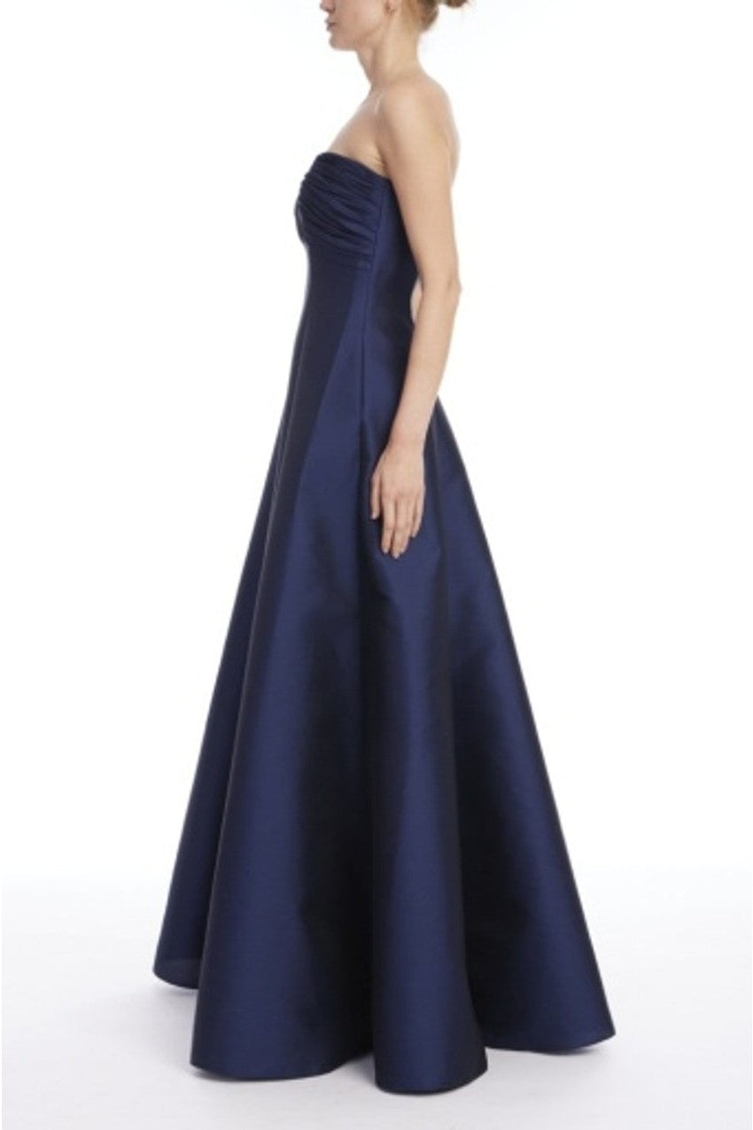 Badgley Mischka Strapless Mikado A-Line Ball Gown with Pockets EG4661