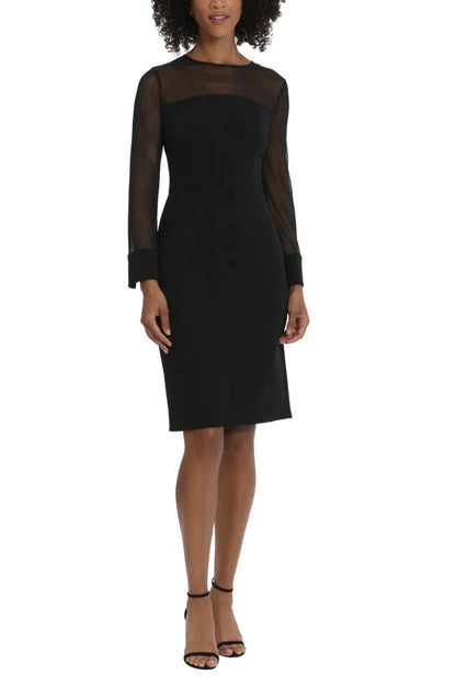 Maggy London Scuba Crepe Illusion Sheath Dress