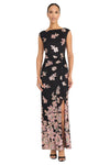 Maggy London Sequin Floral Lace Sleeveless Maxi Dress G6744M Wholesale