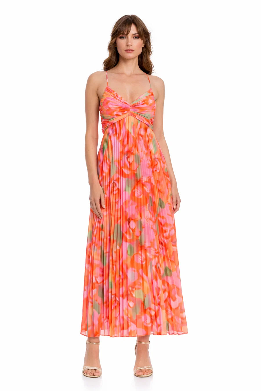 Floral Print Dress Jewel by Badgley Mischka J0733