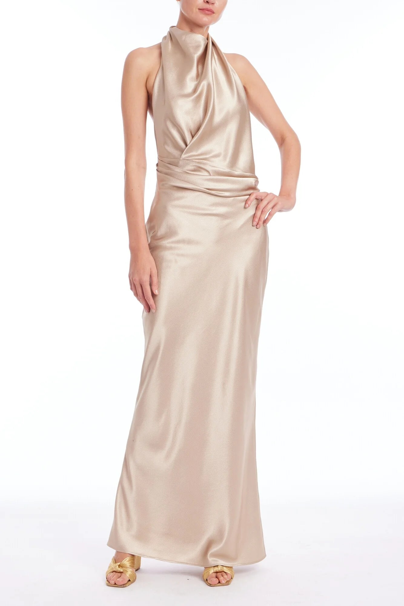 Cowl Neck Dress Jewel by Badgley Mischka J0795