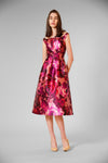Floral Boat Neck A-Line Evening Dress Julia Jordan JJ41516
