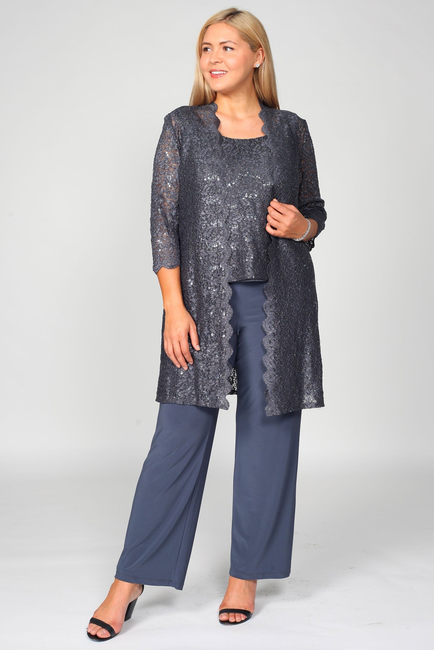 R&M Richards RM1993 Mother of the Bride Long Jacket Pant Suit