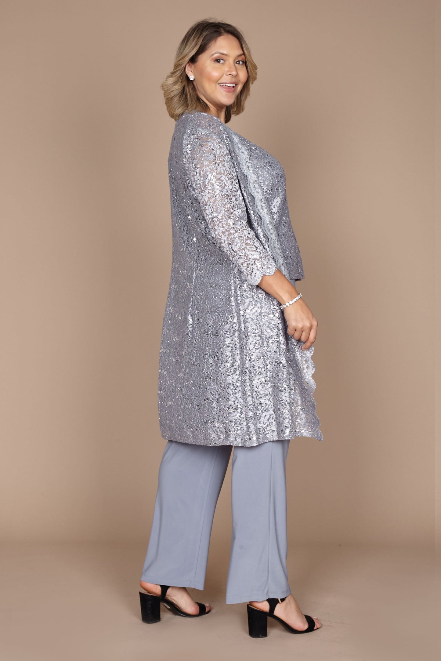 R&M Richards RM1993 Mother of the Bride Long Jacket Pant Suit