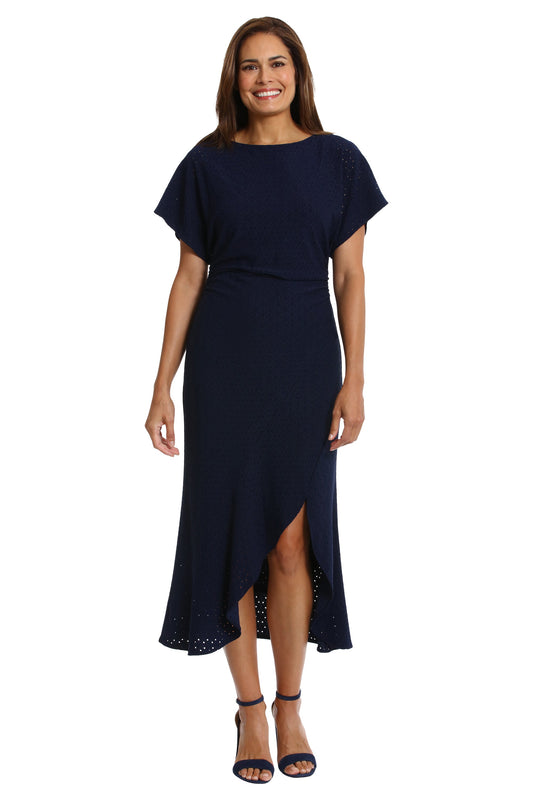 London Times T7163M Navy dress front