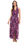 London Times Amberlyn Halter Floral Maxi Dress T8059M Wholesale