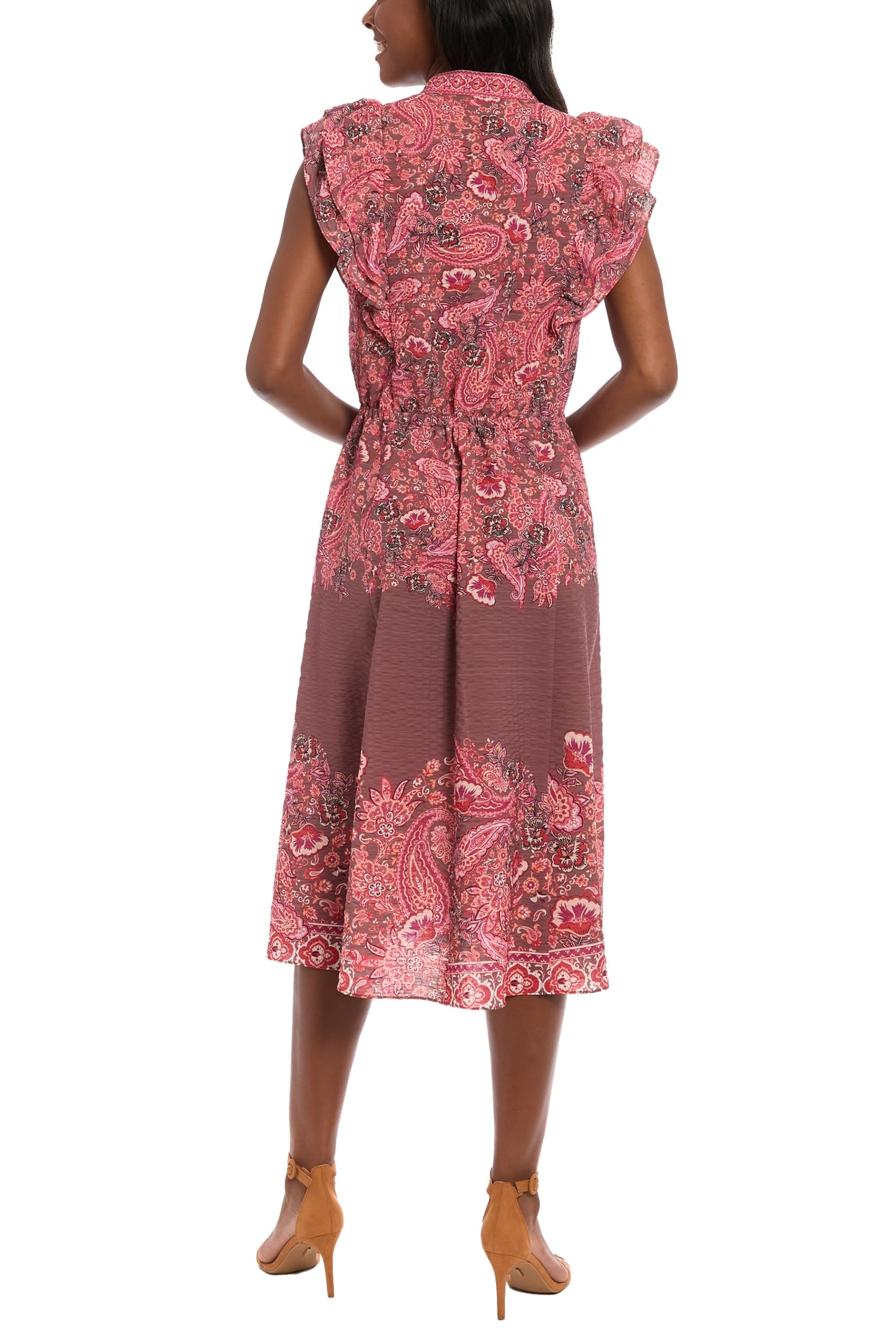 T8119M_ROSE BROWN DEEP PINK_back