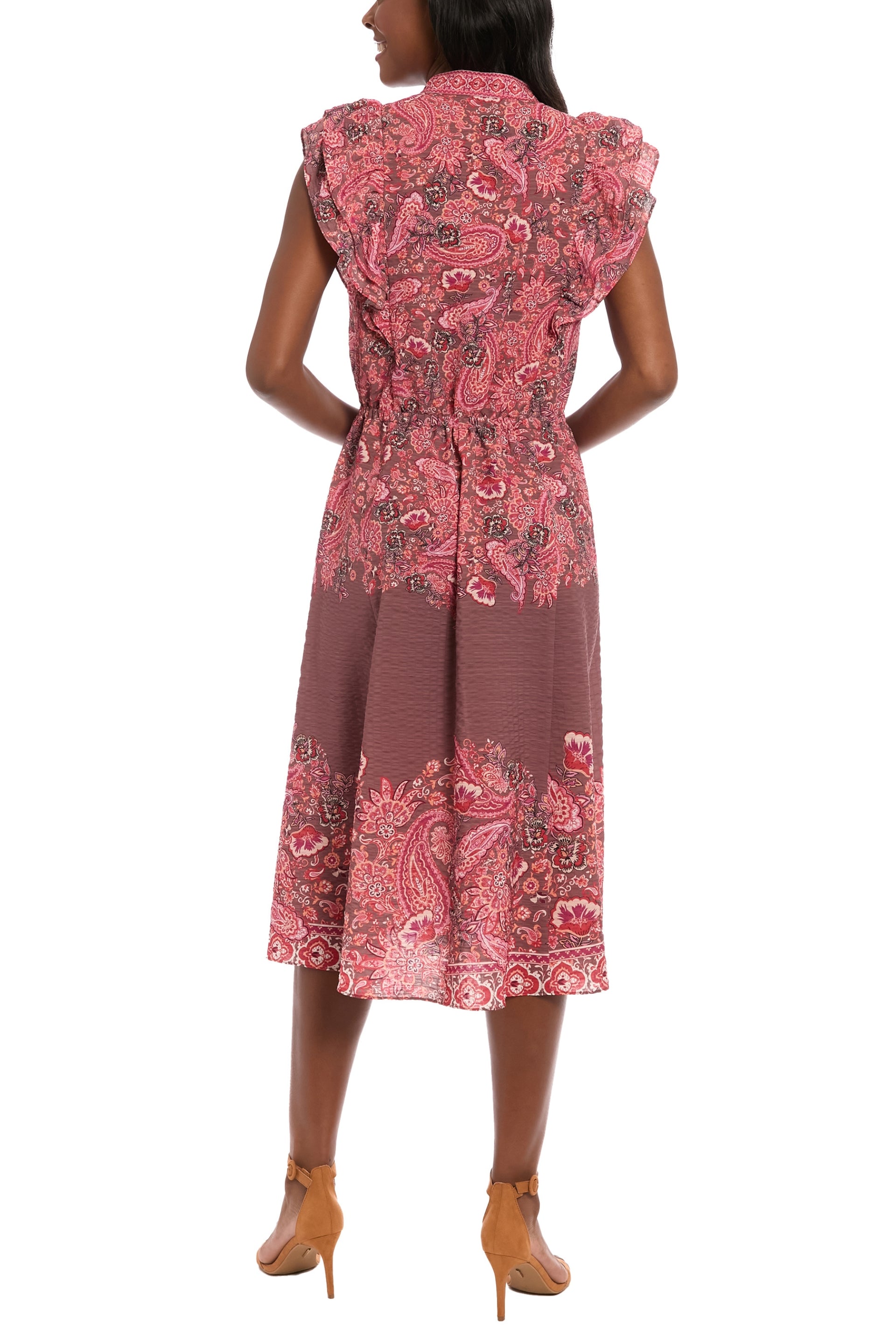 T8119M_ROSE BROWN DEEP PINK_back