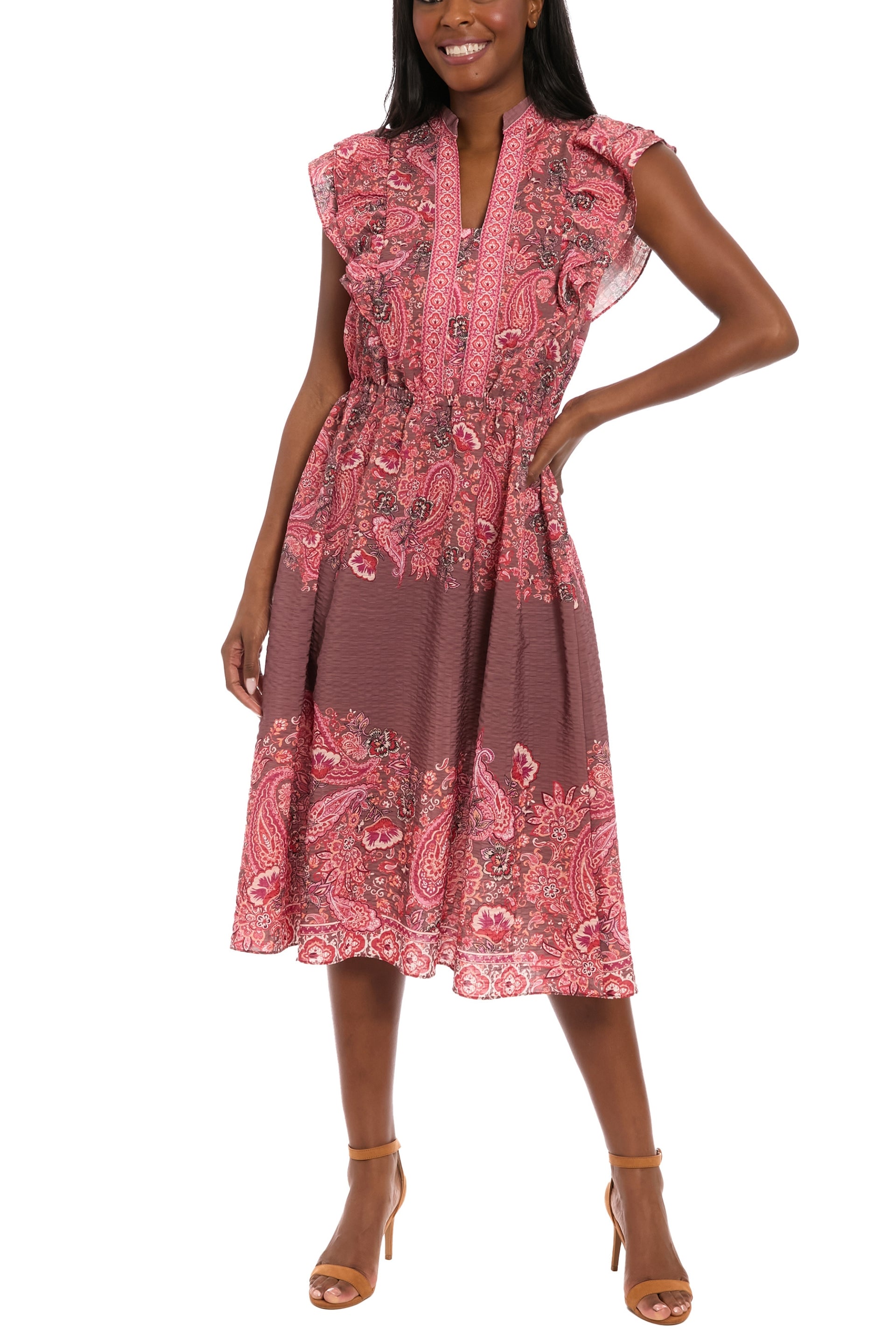 T8119M_ROSE BROWN DEEP PINK_front