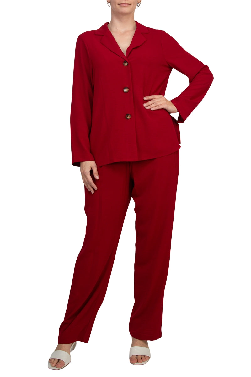 Connected Apparel Soft Suit - RED - Full Front View