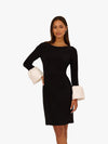 Bateau Knee-Length Jersey Cocktail Sheath/Column Adrianna Papell AP1D106098