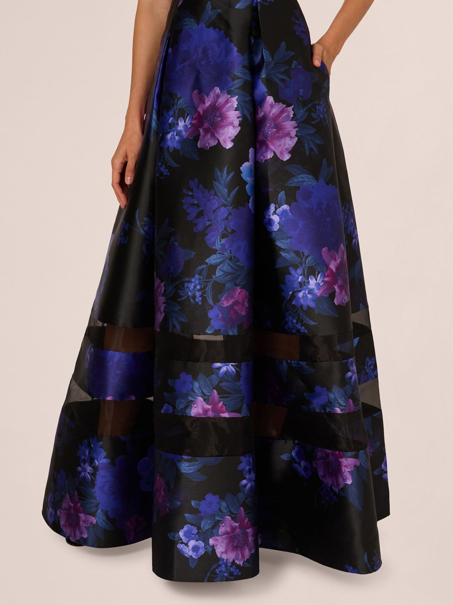 Strapless Long Floral Ballgown by Adrianna Papell AP1E212492