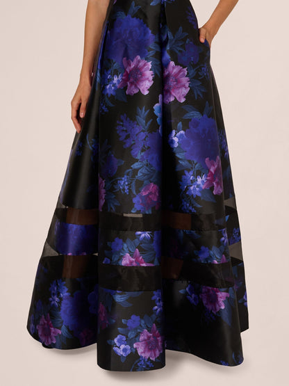 Strapless Long Floral Ballgown by Adrianna Papell AP1E212492