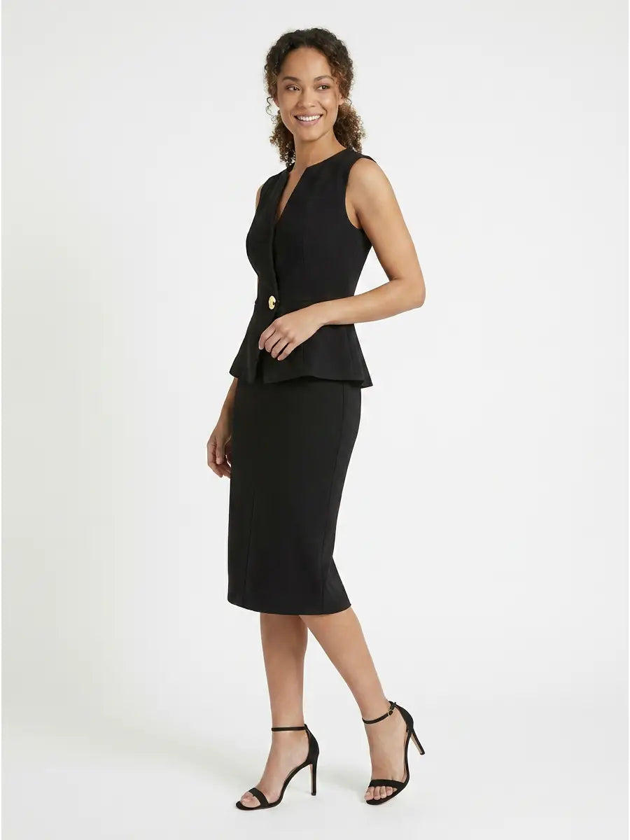 London Times Little Black Dress Classy T10660M
