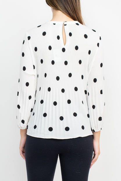 IVORY BLACK BIG DOTS