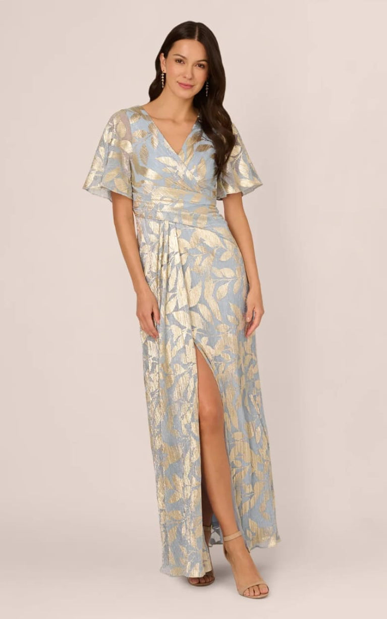 One Shoulder Long Dress Adrianna Papell AP1E212896