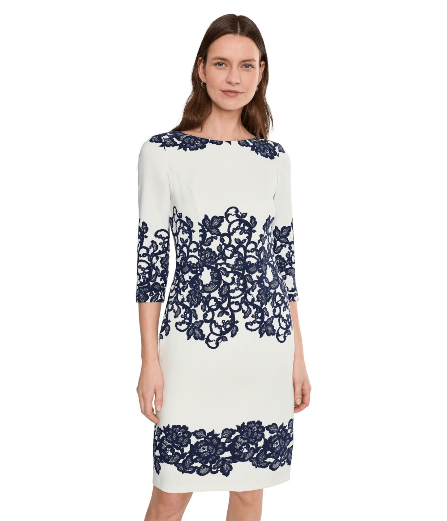 Adrianna Papell AP1D105223 Lace Short Cocktail Dress