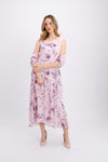 High Low Floral Chiffon Dress Alex Evenings 8175719