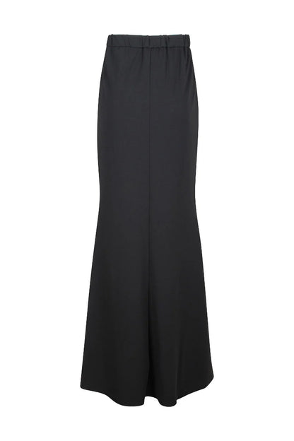 Adrianna Papell High-Waist Crepe Maxi Skirt with Back Slit