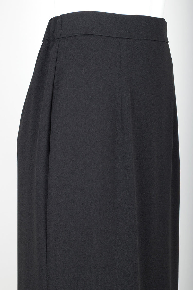 Adrianna Papell High-Waist Crepe Maxi Skirt with Back Slit