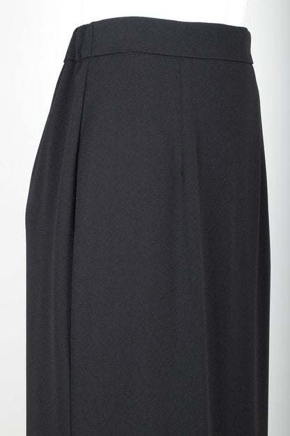 Adrianna Papell High-Waist Crepe Maxi Skirt with Back Slit