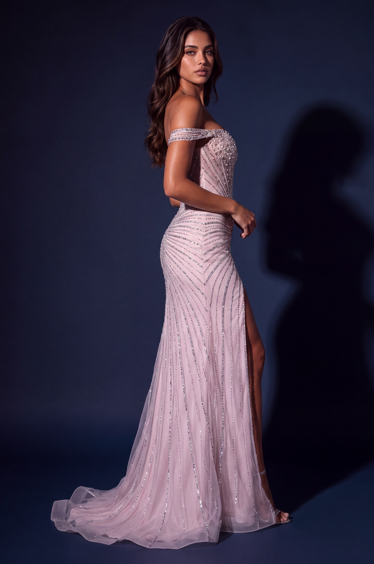 1729 Rose gown, view 3