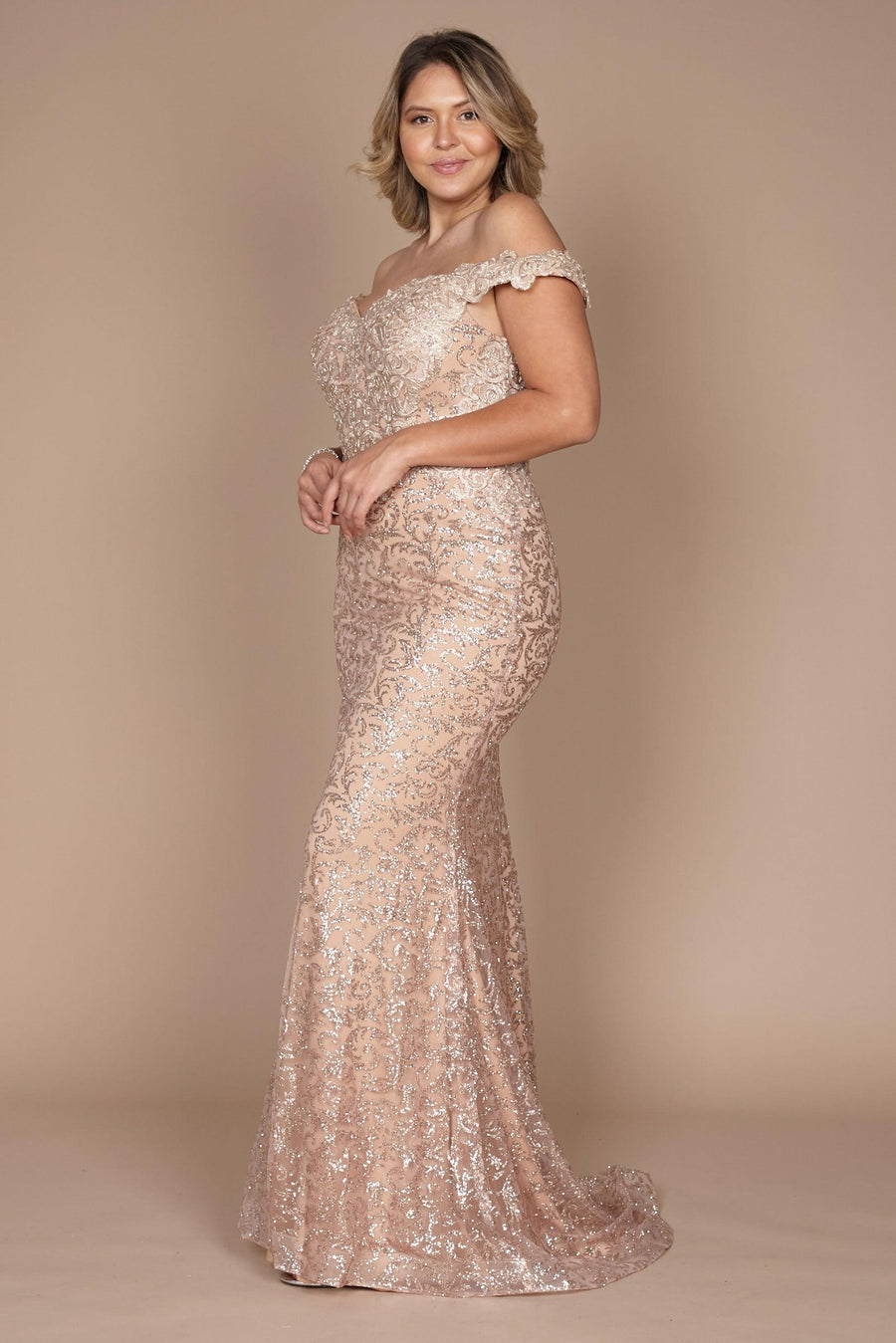 Evening Mermaid Fitted Evening Dress