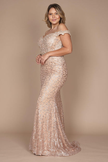 Evening Mermaid Fitted Evening Dress