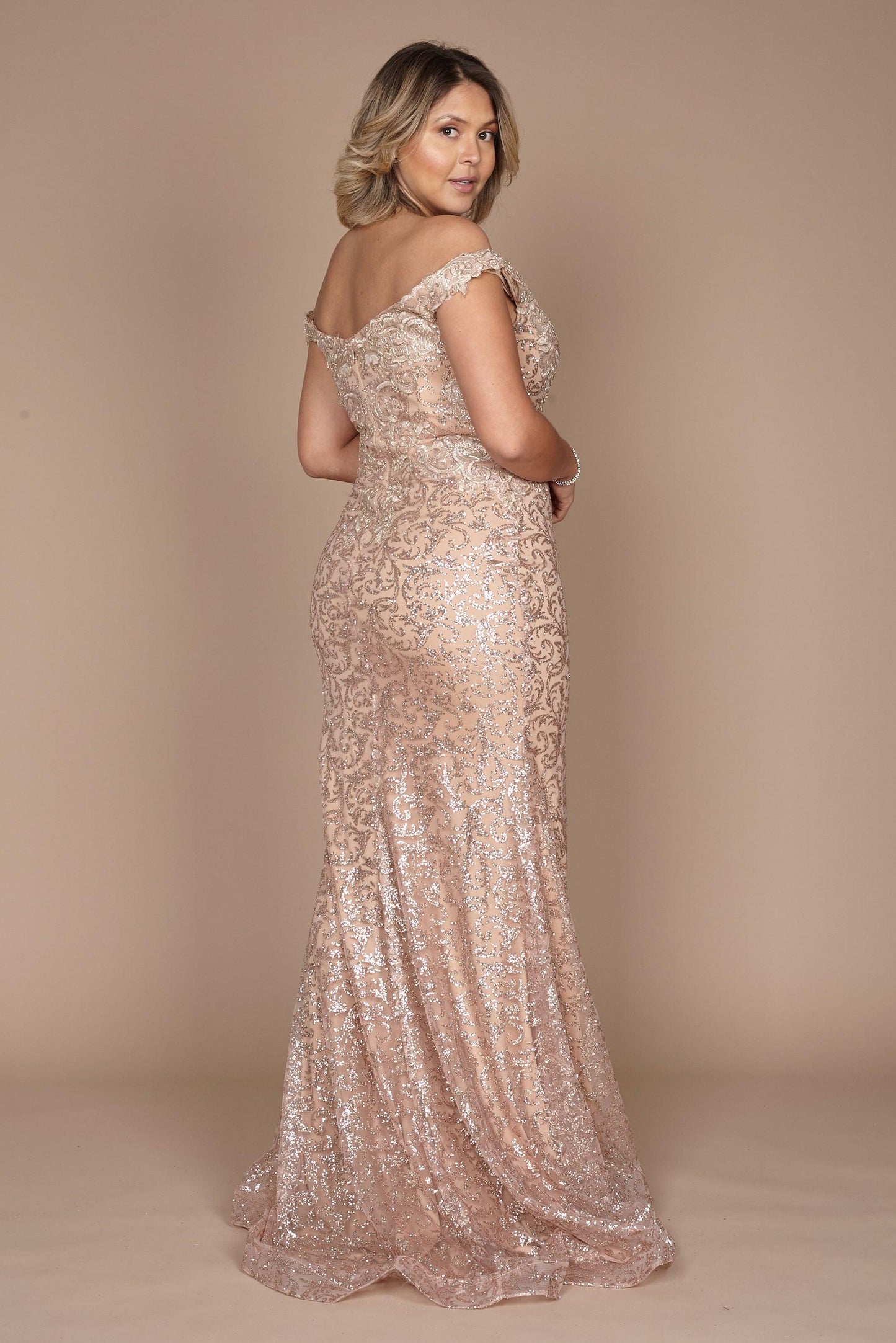 Evening Mermaid Fitted Evening Dress