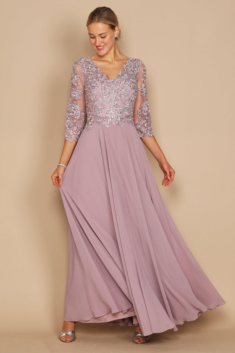 Floor Length Formal Mother of the Bride Dress