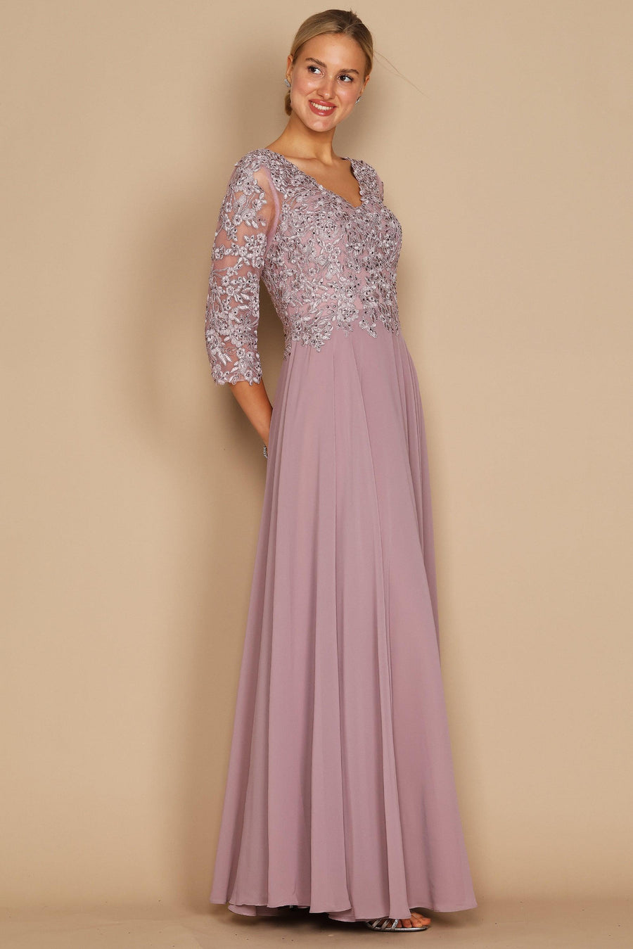 Floor Length Formal Mother of the Bride Dress