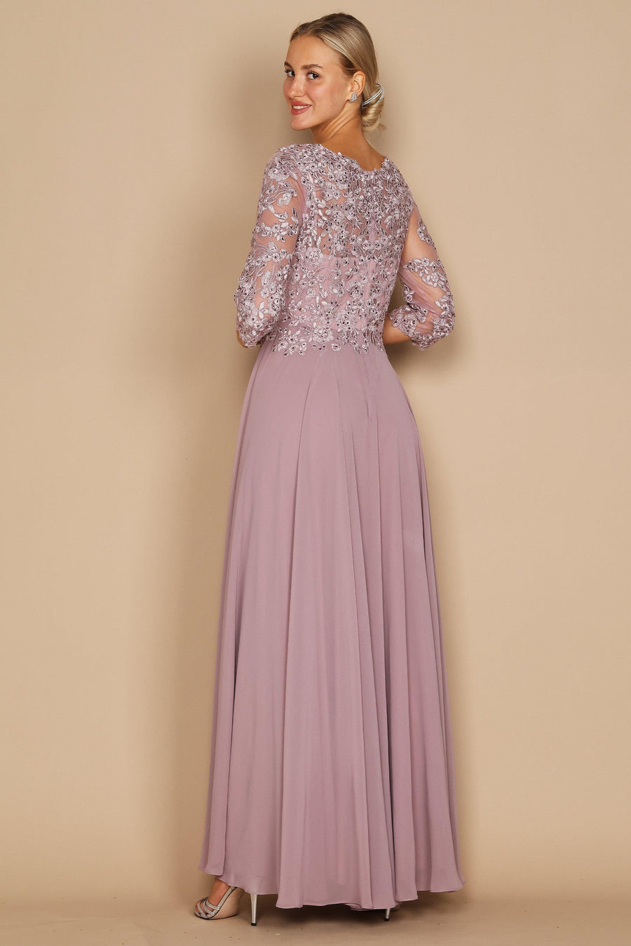 Floor Length Formal Mother of the Bride Dress