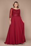 Long Sleeve Hand Beaded Mother of The Bride Dress