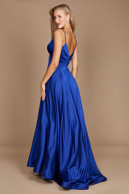 Prom Dresses Long Spaghetti Strap Prom Formal Gown Royal