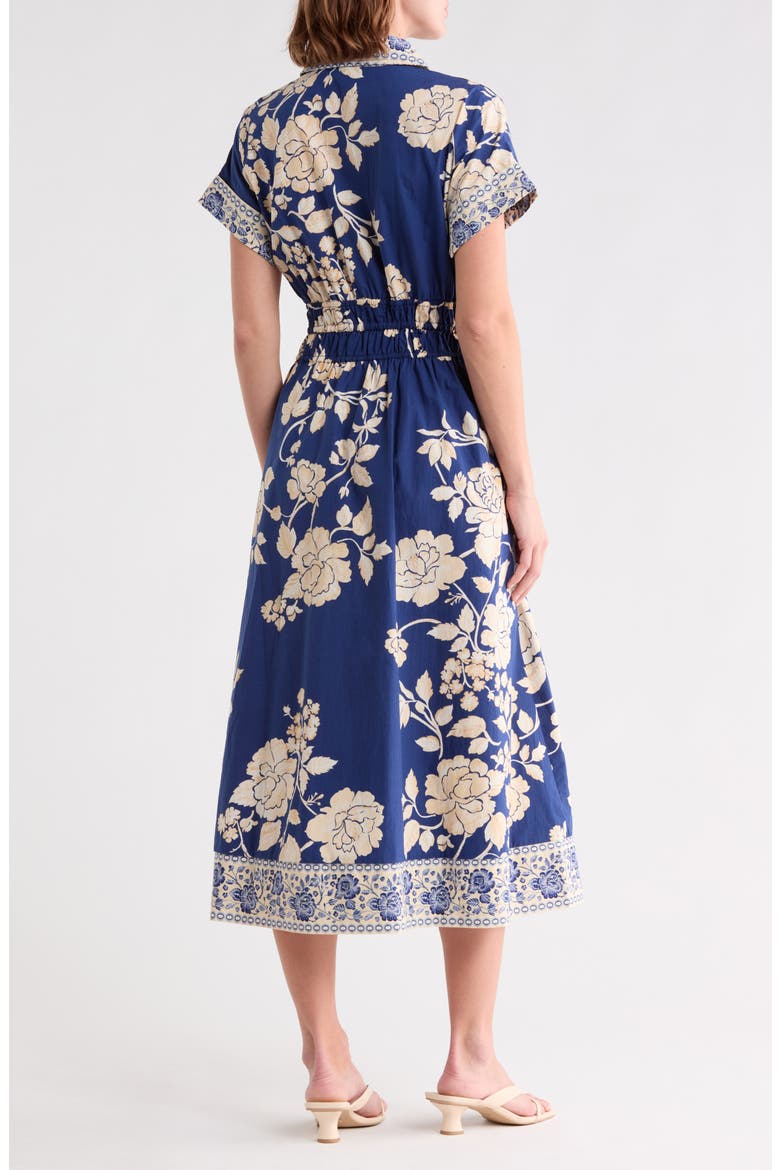 Wholesale Floral Shirt Maxi Dress Badgley Mischka BW50401