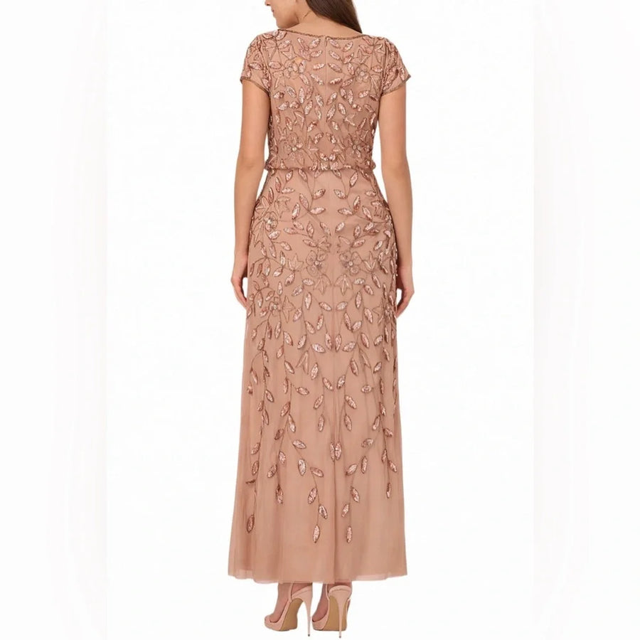 Plus Size Beaded Blouson Gown Adrianna Papell AP1E211724